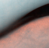 Снимок основных эоловых форм рельефа Марса, сделанный камерой HiRISE АМС «MRO» 6 января 2014 года